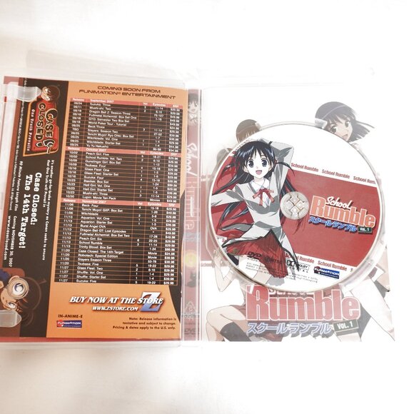 3/$20 - School Rumble VOL 1 DVD Japanese Anime 2000s Y2K Comedy Romance Kawaii - Picture 2 of 3